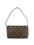 Recital, £650, Handbags, Brown, Canvas, Back view